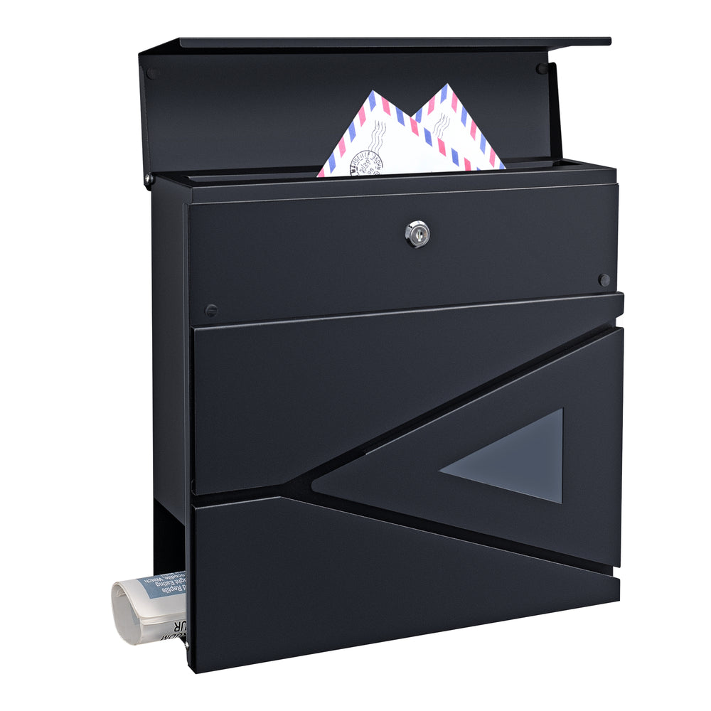 Postkasse Schönburg 37x37x11cm stål i forskellige farver [en.casa] - premiumXL