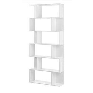 [en.casa]® Boghylde Oxford-192x80x24cm-spånplade meleminbelagt-maks. belastning per hylde: 8 kg-i forskellige farver