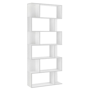 [en.casa]® Boghylde Oxford-192x80x24cm-spånplade meleminbelagt-maks. belastning per hylde: 8 kg-i forskellige farver