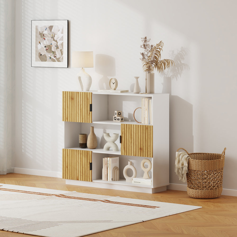 Bogreol Verhundar 102x120x30 cm [en.casa]