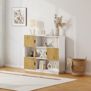 Bogreol Verhundar 102x120x30 cm [en.casa]