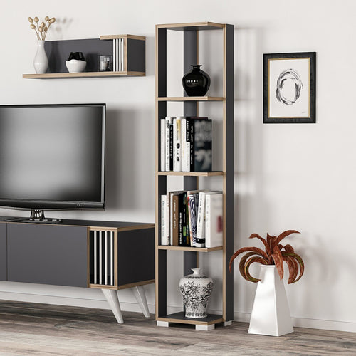 Aalestrup reol med 4 niveauer 153 x 34 x 26 cm i forskellige farver. farver [en.casa]