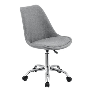 Kontorstol Atherton 83 - 93x48x55 cm lysegrå [en.casa] - premiumXL