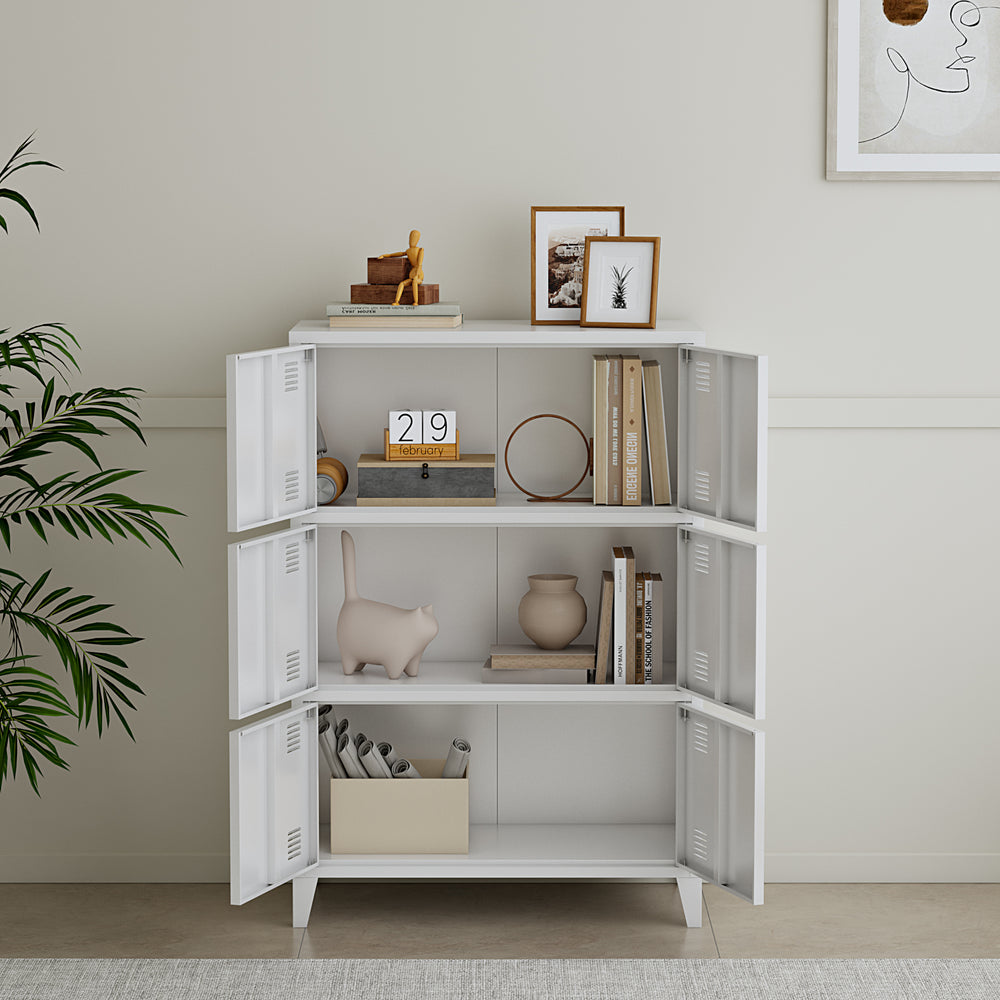 Kontorskab Hamina 113x80x40cm i forsk. farver [en.casa] - premiumXL