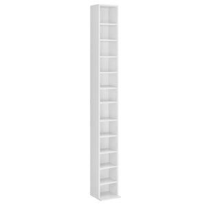 CD-hylde Tynset 175x20x20 cm med 12 rum [en.casa]