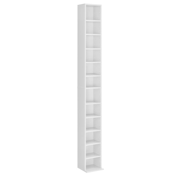 CD-hylde Tynset 175x20x20 cm med 12 rum [en.casa]