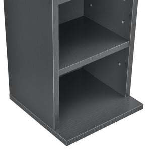 CD-hylde Tynset 90x20x20 cm med 6 rum [en.casa]