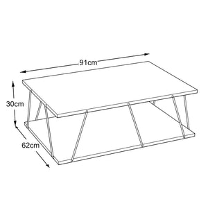 Sofabord Saltdal 91x62x30 cm [en.casa] select model