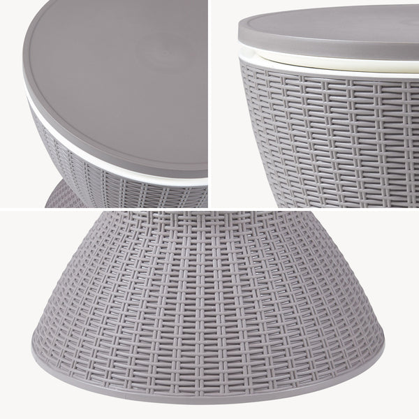 Kølebord Atessa 58x49 cm Rattanlook [casa.pro]