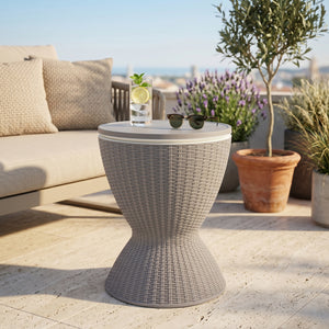 Kølebord Atessa 58x49 cm Rattanlook [casa.pro]