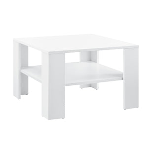 Sofabord Aachen 60x60x40 cm med hylde Hvid en.casa - premiumXL