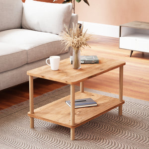 Sofabord Jelling rektangulært 43x70x44 cm forskellige farver Farver [en.casa]