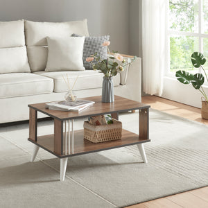 Sofabord Århus med hylde 40 x 70 x 50 cm i forskellige farver [en.casa] - premiumXL
