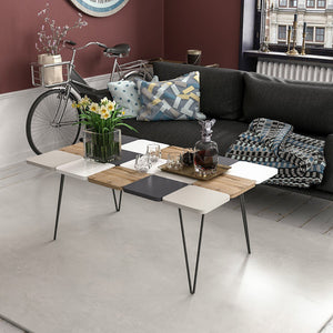 Sofabord Give 44x110x66 cm Flerfarvet [en.casa].