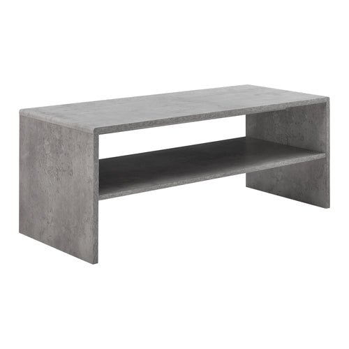 [en.casa] Sofabord - 100x40x40cm - spånplade - med hylde - i forskellige farver