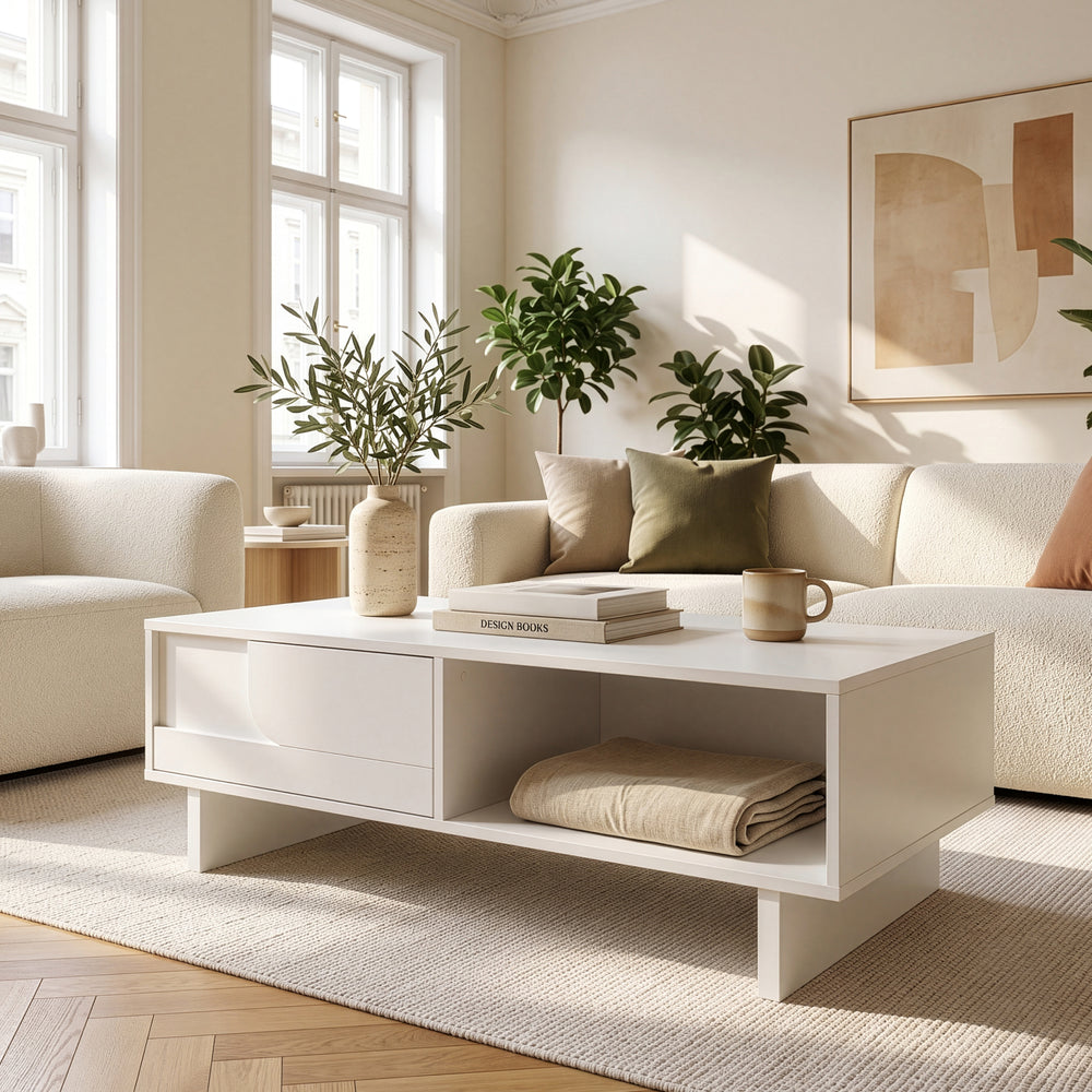 Sofabord Katanshumn med opbevaring 110x55x39 cm [en.casa]