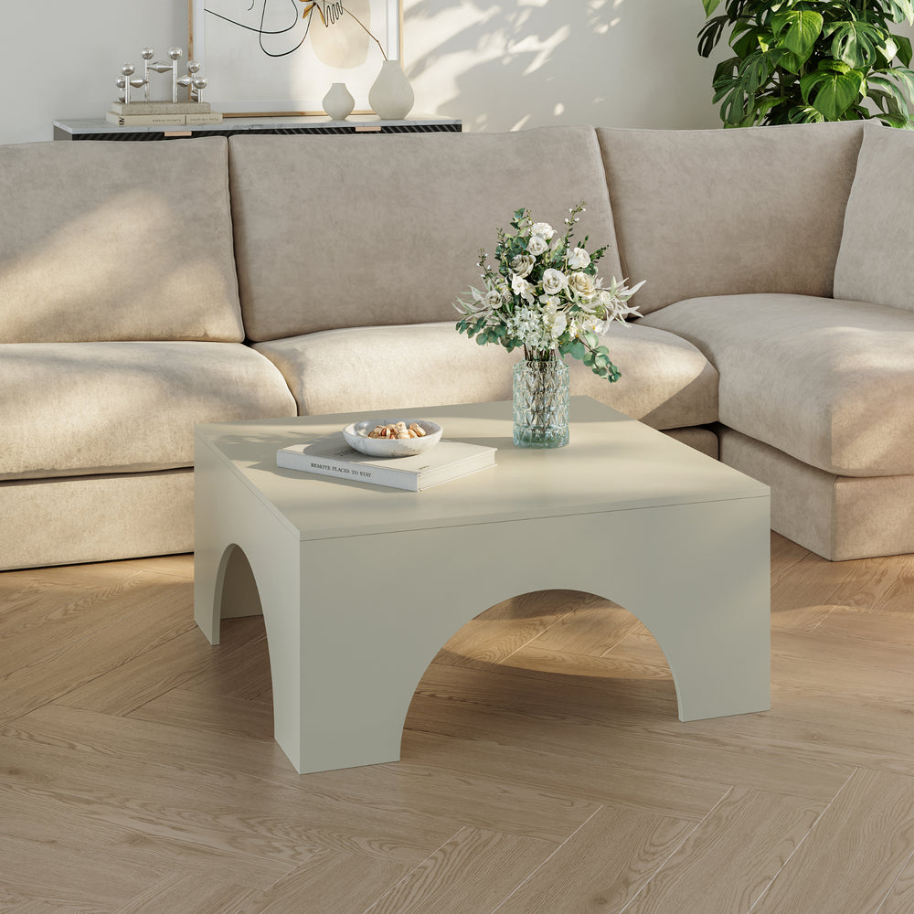 Mesa de Centro Vivatka cuadrada 80x80x37 cm - [en.casa]