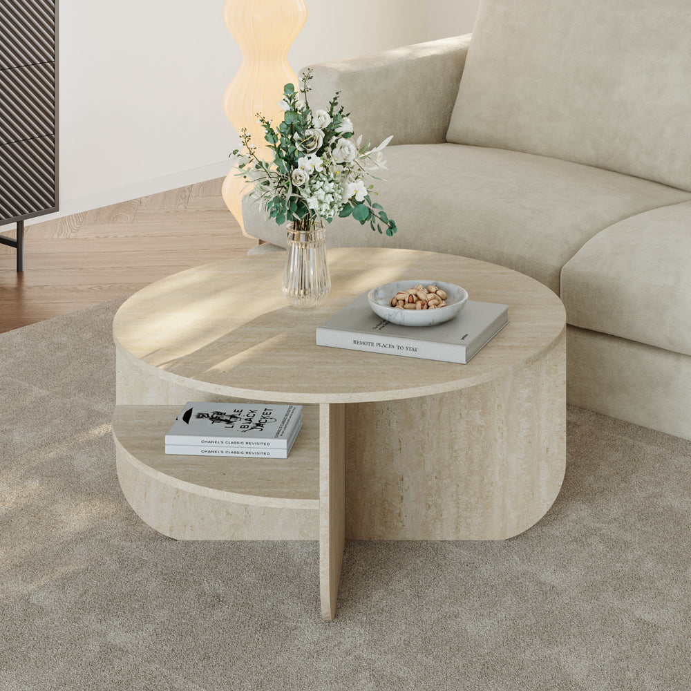 Sofabord Reykhon Ø80x41 cm [en.casa]