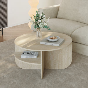 Sofabord Reykhon Ø80x41 cm [en.casa]
