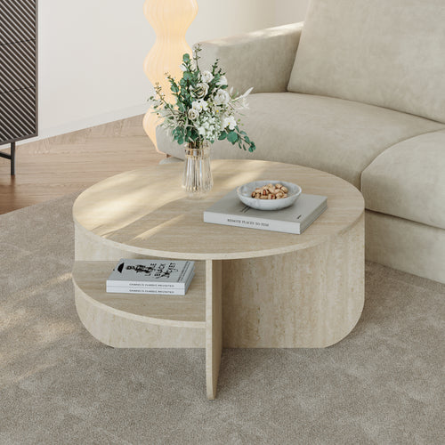 Sofabord Reykhon Ø80x41 cm [en.casa]