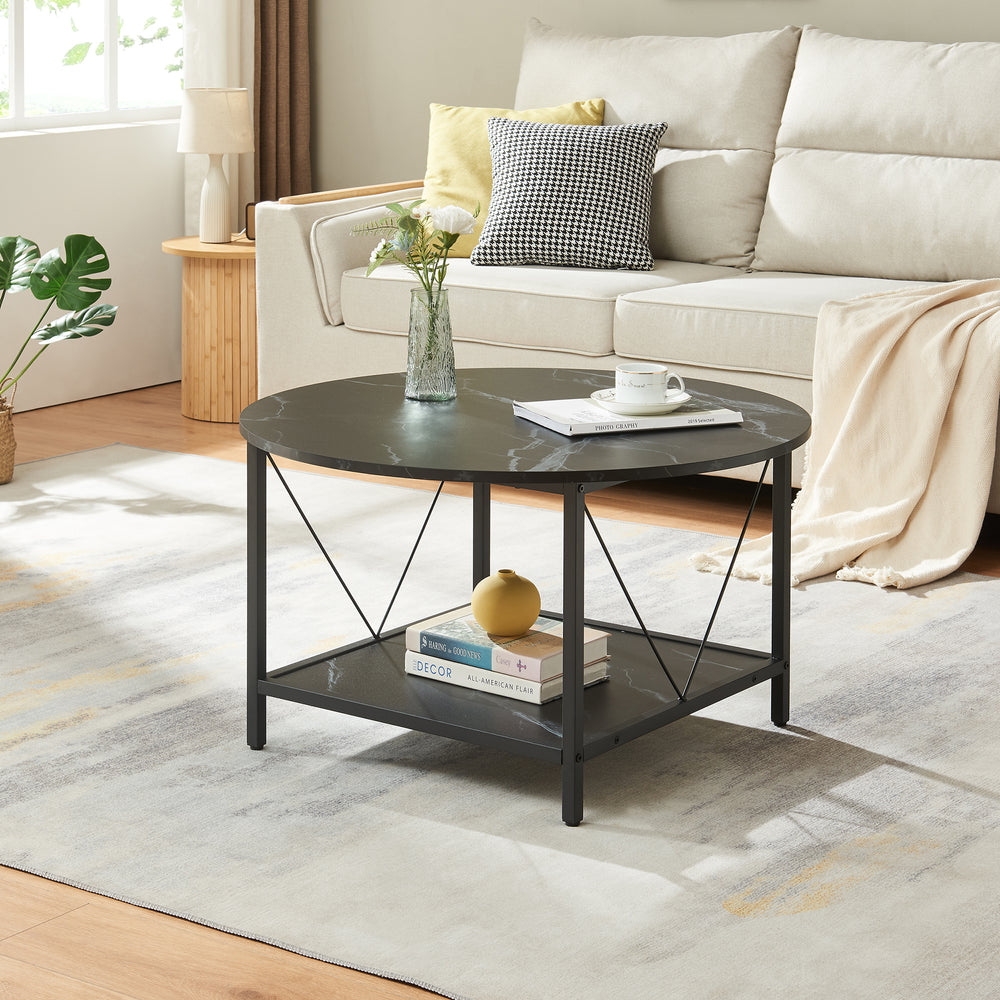Sofabord Filem Ø80x46 cm [en.casa]