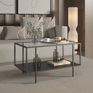 Sofabord Nynna 90x50x50 cm sort [en.casa]
