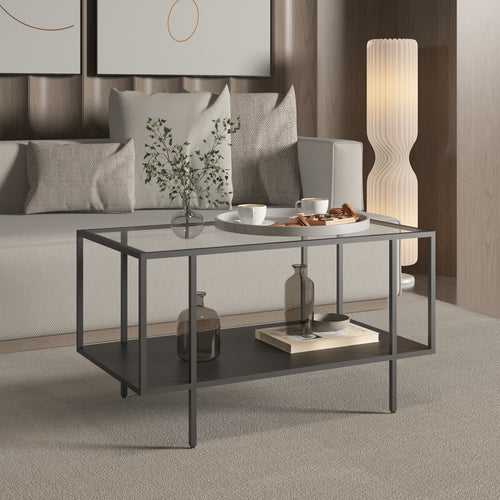 Sofabord Nynna 90x50x50 cm sort [en.casa]