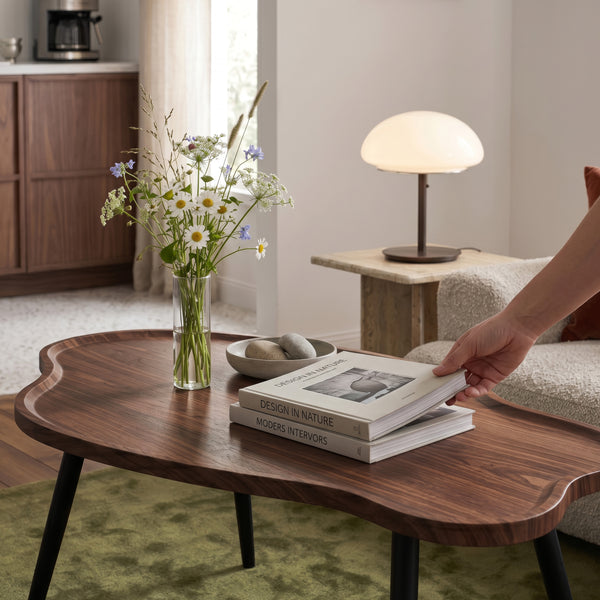 Sofabord Trestaneng 100x60x47 cm valnøddeoptik [en.casa]