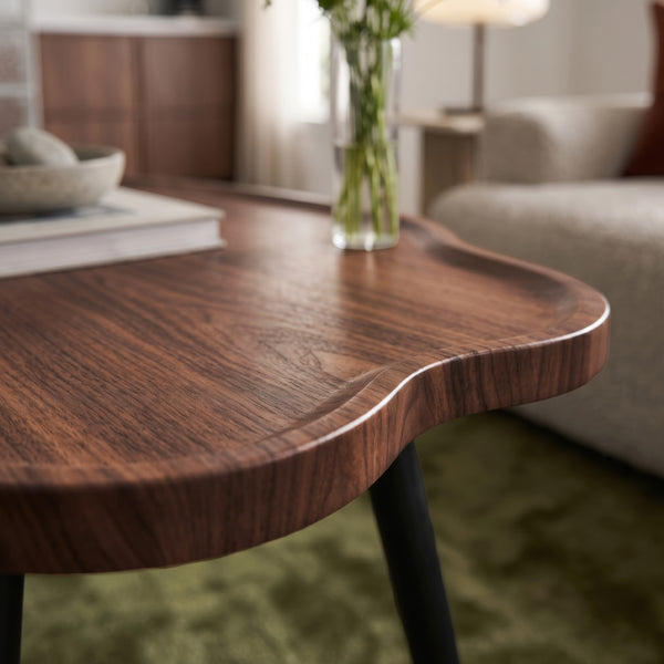 Sofabord Trestaneng 100x60x47 cm valnøddeoptik [en.casa]