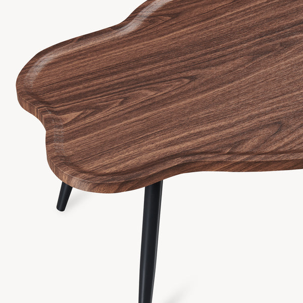 Sofabord Trestaneng 100x60x47 cm valnøddeoptik [en.casa]