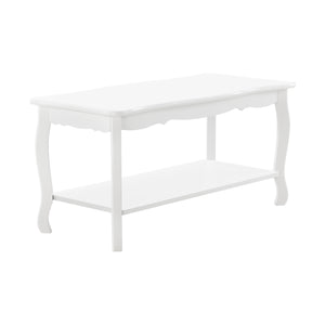 Sofabord Pearl 88x40x42 cm Shabby Chic stil Hvid en.casa - premiumXL
