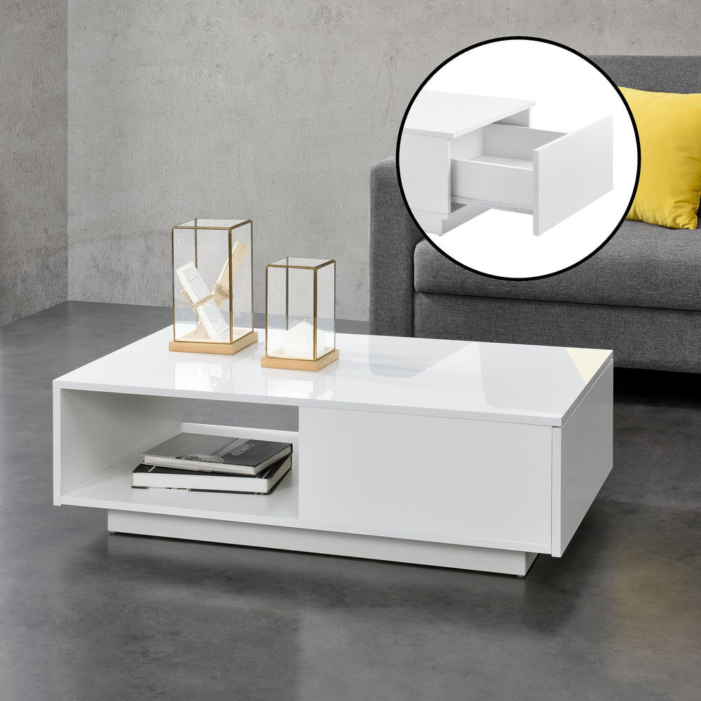 Sofabord Biskra 95x55x31 cm højglans en.casa - premiumXL