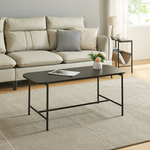 Sofabord Samnanger 110x50x45cm Sort [en.casa] - premiumXL
