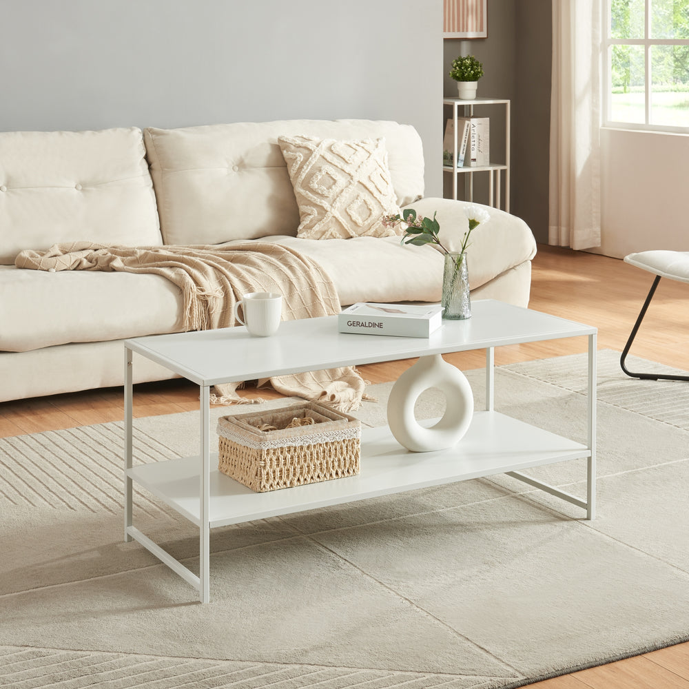 Sofabord Ruokolahti stål 102x43x46cm [en.casa] - premiumXL