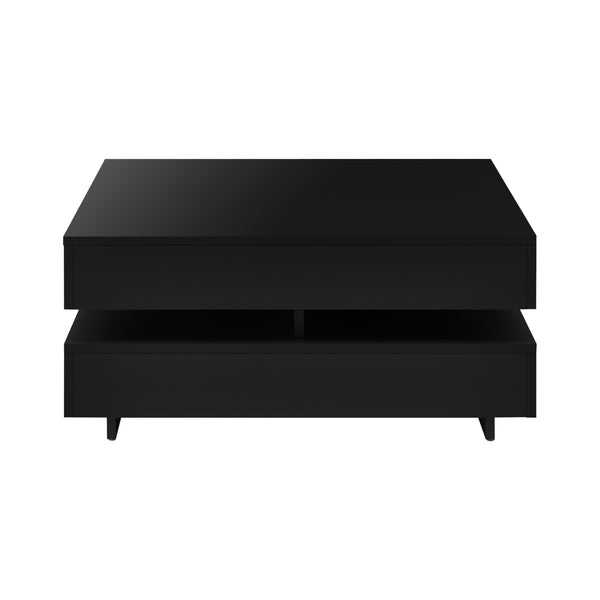  [en.casa] ® Sofabord Hüven-75x75x35,5cm-4 opbevaringsoverflader-melaminovertrukket spånplade-vælg model 