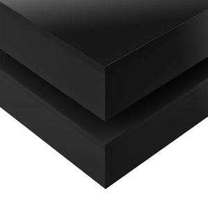  [en.casa] ® Sofabord Hüven-75x75x35,5cm-4 opbevaringsoverflader-melaminovertrukket spånplade-vælg model 