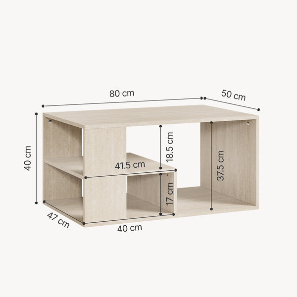 Antaa sofabord 80x50x40 cm [en.casa]
