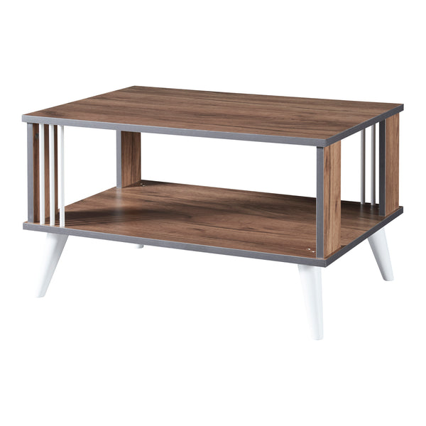 Sofabord Århus med hylde 40 x 70 x 50 cm i forskellige farver [en.casa]