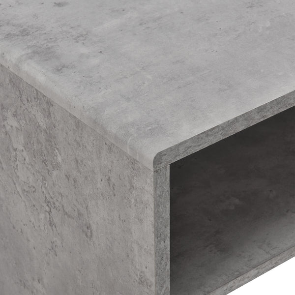 [en.casa] Sofabord - 100x40x40cm - spånplade - med hylde - i forskellige farver