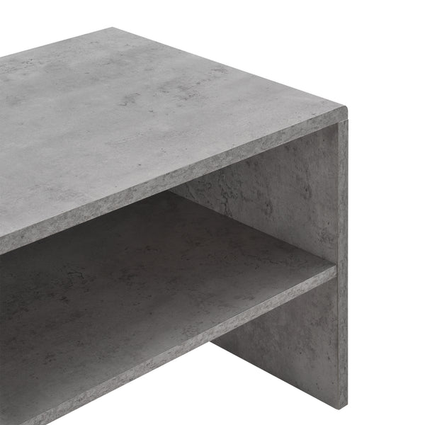 [en.casa] Sofabord - 100x40x40cm - spånplade - med hylde - i forskellige farver