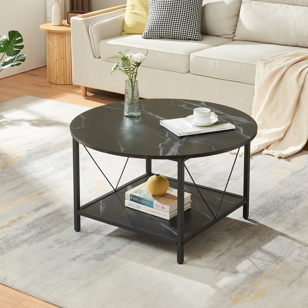 Sofabord Filem Ø80x46 cm [en.casa]