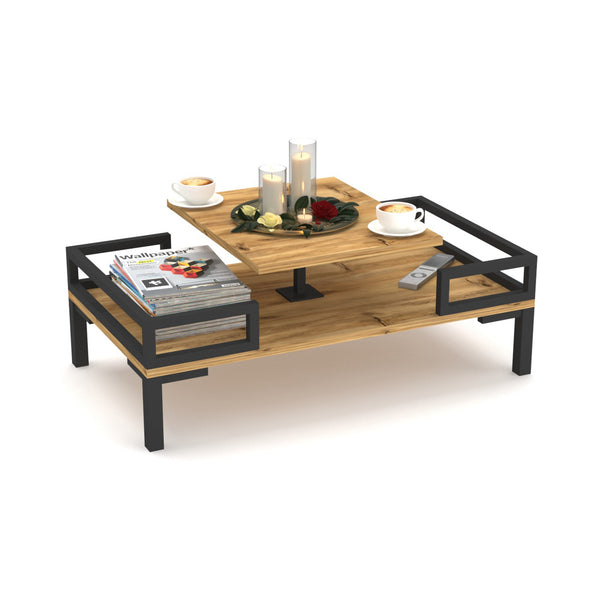 Sofabord Hultsfred 90x50x34,5cm i forskellige farver [en.casa]
