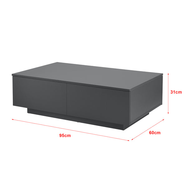 Sofabord Kagiso 95x60x31 cm 4 skuffer forskellige farver farver en.casa