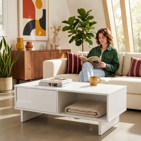 Sofabord Katanshumn med opbevaringsplads 110x55x39 cm [en.casa]