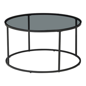 Sofabord Kolari 45 x Ø80 cm sort/transparent forskellige farver Farver [en.casa]