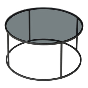 Sofabord Kolari 45 x Ø80 cm sort/transparent forskellige farver Farver [en.casa]