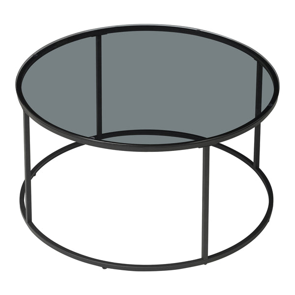 Sofabord Kolari 45 x Ø80 cm sort/transparent forskellige farver Farver [en.casa]