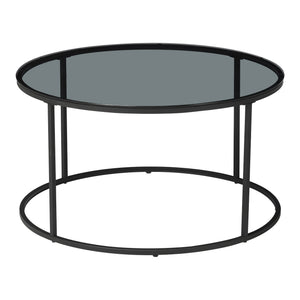 Sofabord Kolari 45 x Ø80 cm sort/transparent forskellige farver Farver [en.casa]