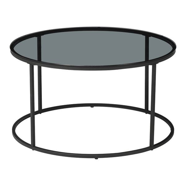 Sofabord Kolari 45 x Ø80 cm sort/transparent forskellige farver Farver [en.casa]