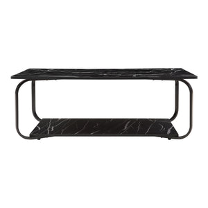 Sofabord Kolta 120x60x43 cm marmorlook [en.casa]